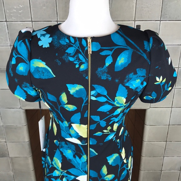 Calvin Klein Blue Floral Dress - Picture 6 of 7